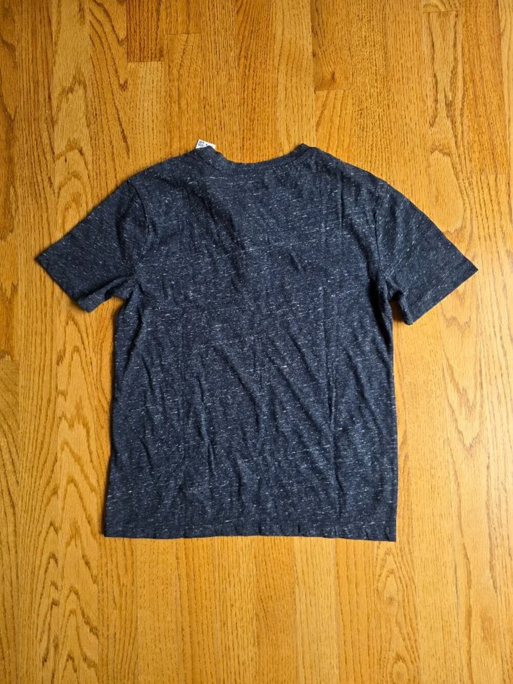 Old Navy Boy's Short Sleeve Henley T-Shirt | Large 10-12 | Heather Charcoal Gray